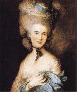 Thomas Gainsborough Woman in Blue France oil painting artist